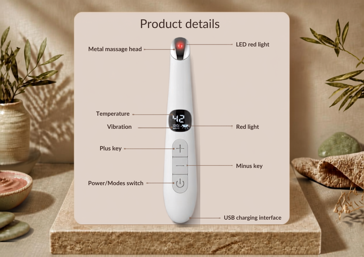 Nicay Eye Revive Pen — LED & Vibration Eye Massager